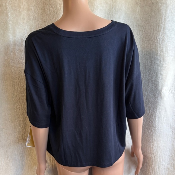 NWT MICHAEL KORS Navy Blue Women's Top Sz XL NWT - Picture 4 of 11